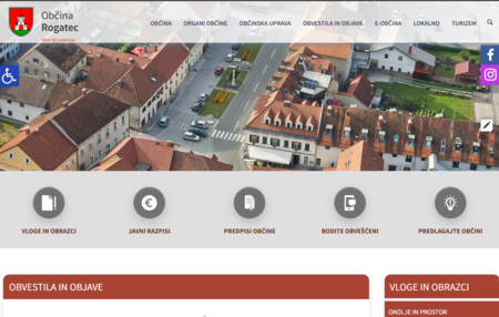 Spletna stran Občine Rogatec