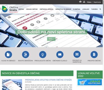 Nova spletna stran Občine Straža