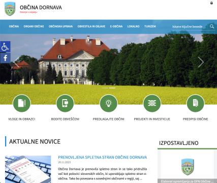 Nova vstopna spletna stran Občine Dornava
